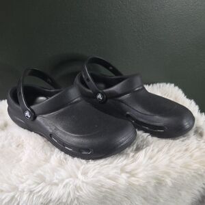 CROCS No Holes Black Slip On Footwear Size Women: 10 Men: 8
